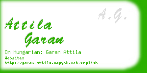 attila garan business card